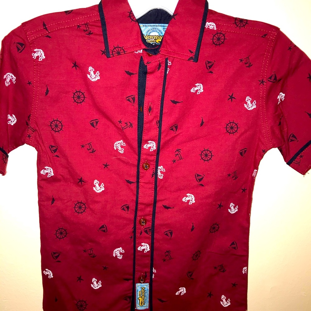 Burgundy Sailor Boy Shirt